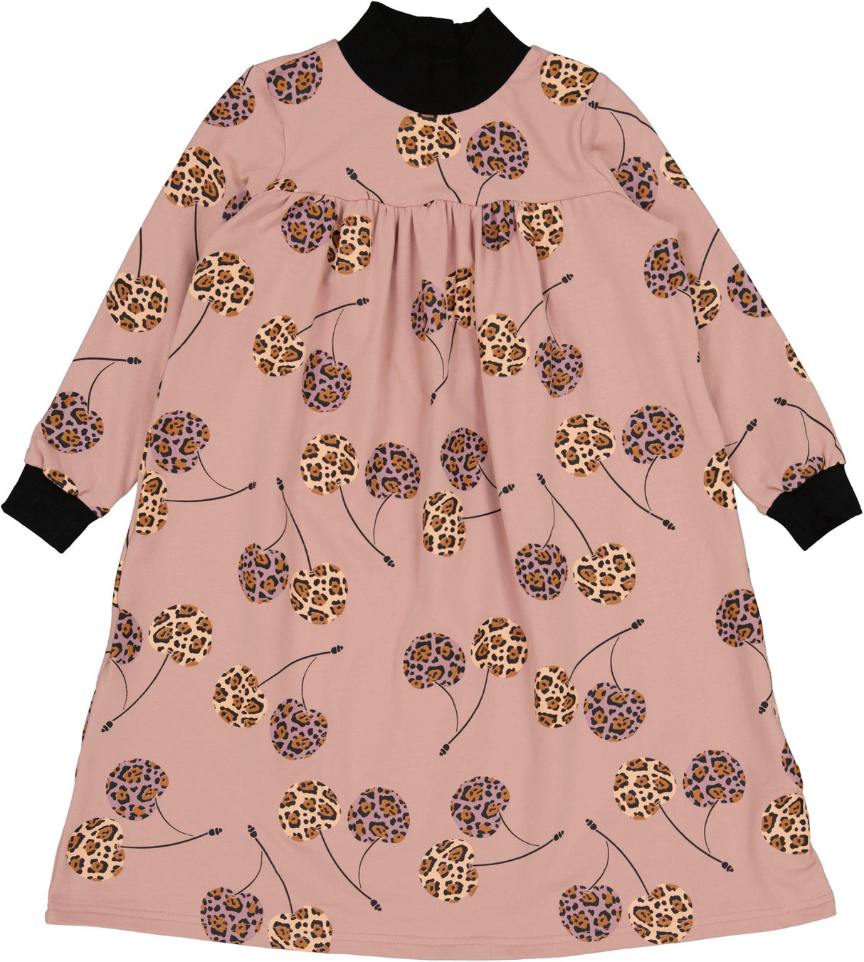 Zaloo Girls Leopard Cherry Dress - 9417