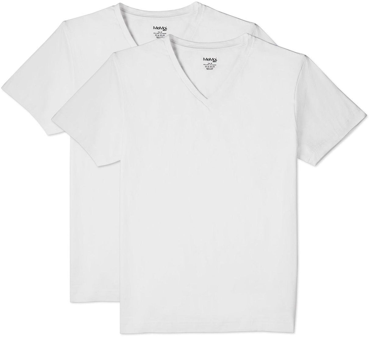 Memoi Mens V-Neck Undershirts 2 Pack - MU-8100