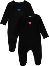 Noggi Baby Boys Girls Satin Trim Cotton Stretchie - 214208