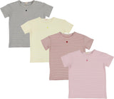 Lil Legs Striped Collection Boys Girls Short Sleeve T-shirt Tee - SSST