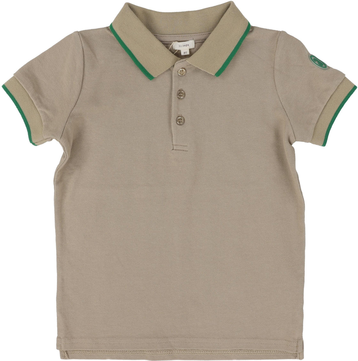 Analogie by Lil Legs Taupe Collection Boys Short Sleeve Polo Shirt - TPSS