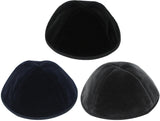 Majestic Boys/Mens 4 Part Velvet Yarmulka with Rim