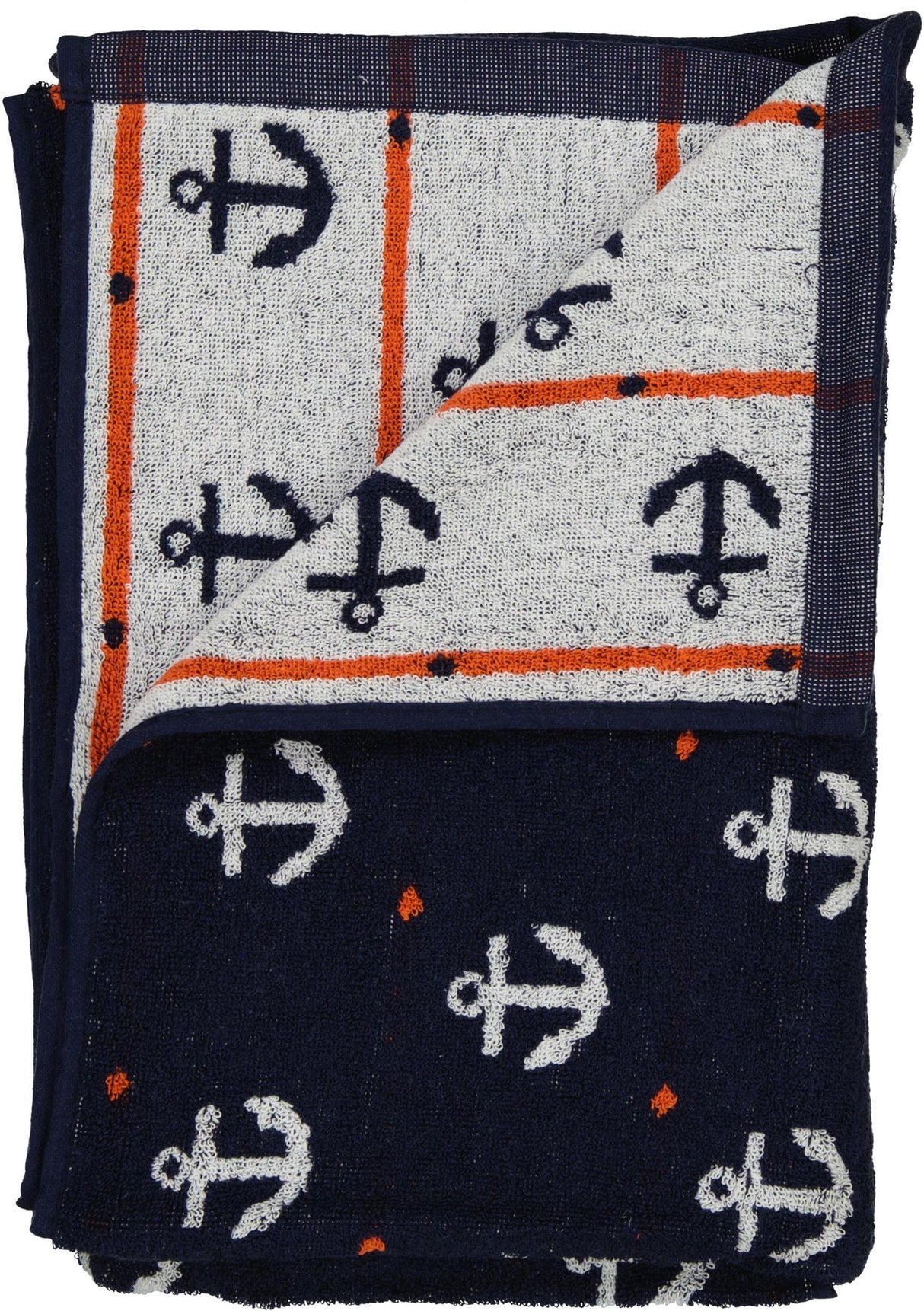 Abstract 54x28 Anchor & Stars Cotton Terry Towel - TWL-ANCHOR