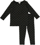 Lil Legs Shabbos Collection Girls Floral Cotton Lounge Set Pajamas