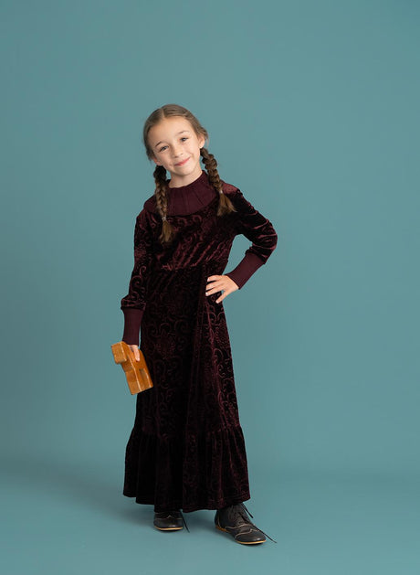 Charlotte & George Girls Velour Robe - WB4CP7068