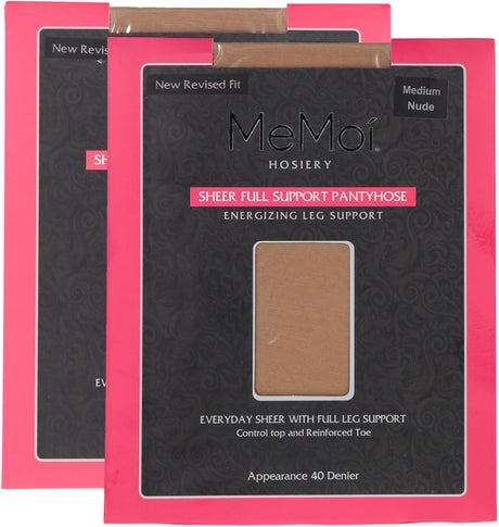 Memoi Womens Sheer Full Support 40 Denier Pantyhose - MS-620