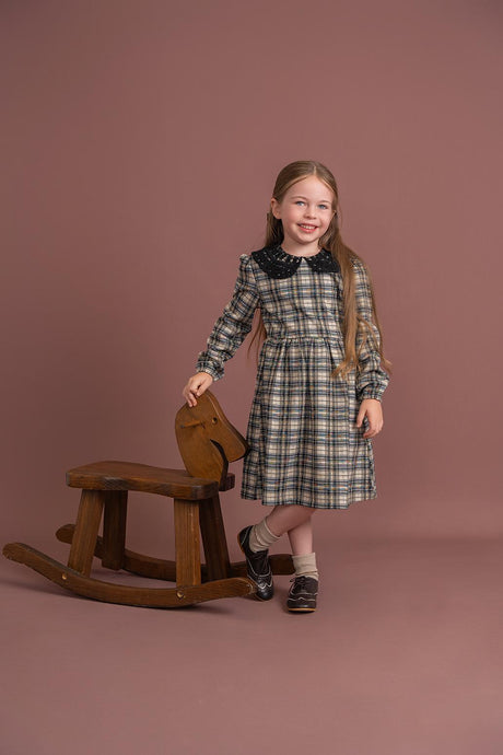 Charlotte & George Girls Plaid Dress - WB4CP7092D