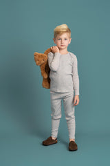 Fragile Boys Girls Cotton Ribbed Leopard Print Pajamas - WB4CP7009E