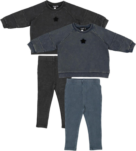 Puddles Baby Boys Girls Stonewash Outfit - WB4CY2520