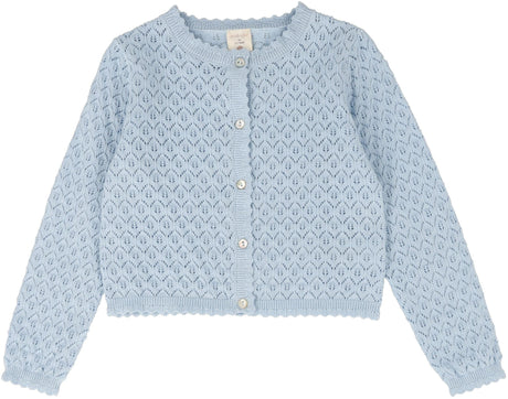 Analogie by Lil Legs Shabbos Knit Collection Girls Pointelle Cardigan - KCPC