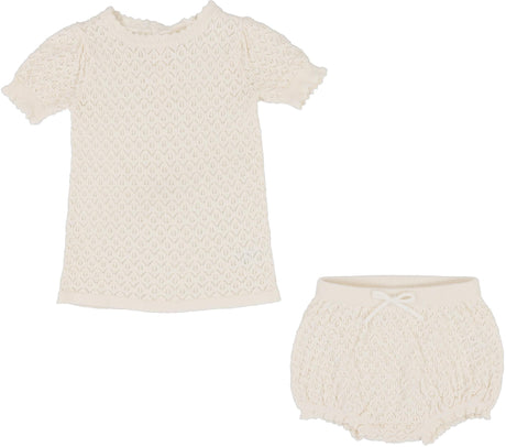 Analogie by Lil Legs Shabbos Knit Collection Baby Toddler Girls Outfit - KCGST