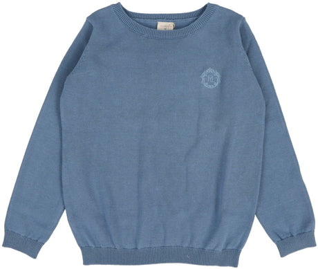 Analogie by Lil Legs Shabbos Knit Collection Boys Crewneck Long Sleeve Sweater - KCCSL