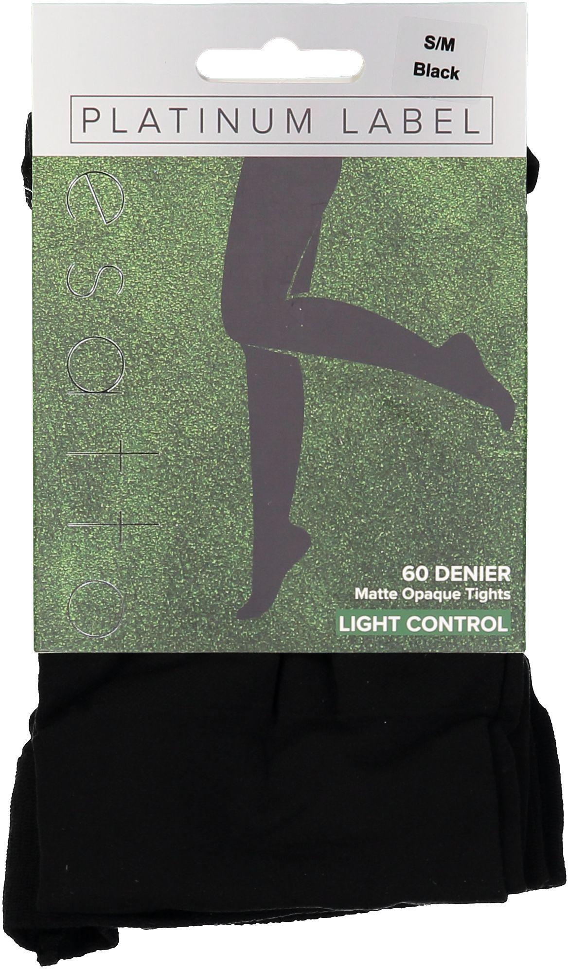 Buy Black 60 Denier Opaque Tights 3 Pack L, Tights