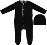 Bee & Dee Baby Boys Girls Velour Stretchie & Beanie Set - HVBB