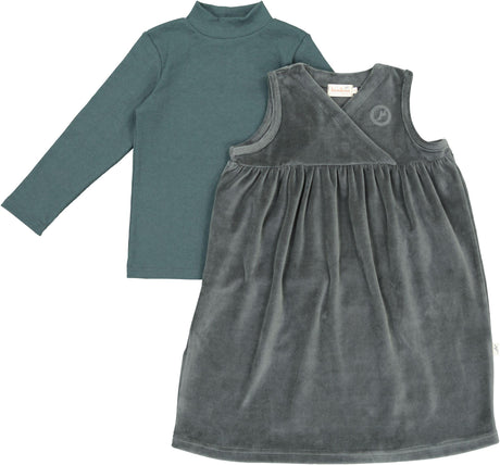 Bondoux Bebe Girls Velour Jumper Outfit - W24-222GD