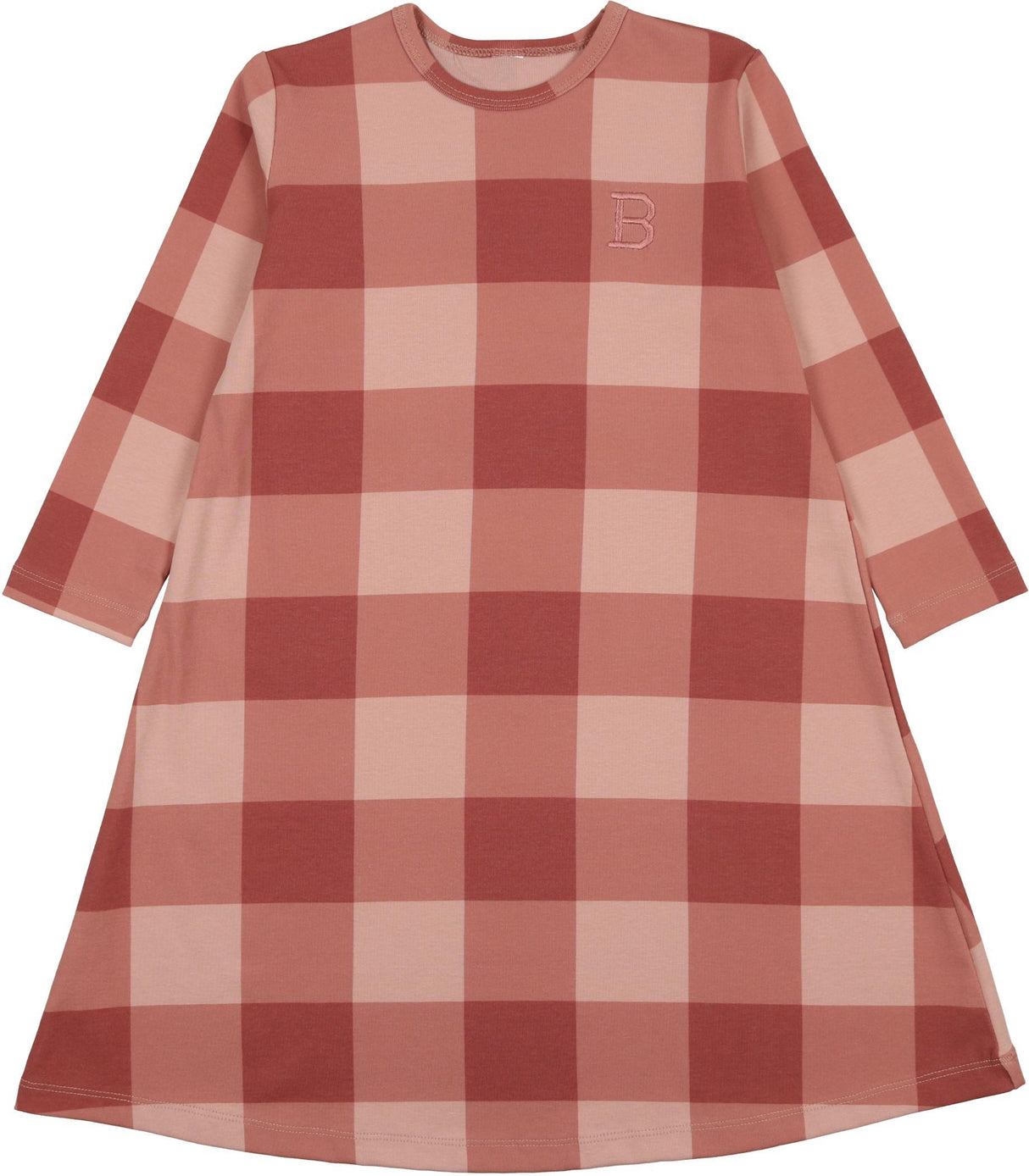 Bonjoy Girls Grid Cotton Nightgown - SP2505DL