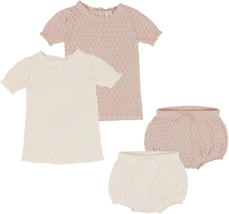 Analogie by Lil Legs Shabbos Knit Collection Baby Toddler Girls Outfit - KCGST