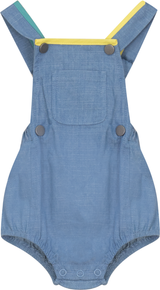 FYI Baby Boys Girls Denim Bubble Romper - SB5CP7135