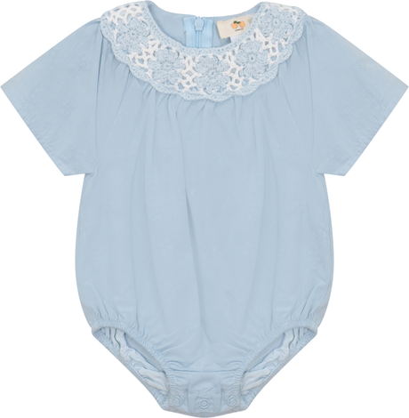 Apricot Baby Girls Crochet Neck Bubble Romper - SB5CY2595B