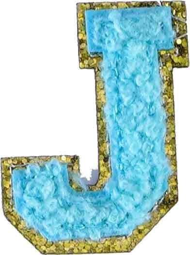 Letter J - Aqua