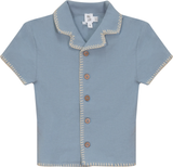 Mr. Mr. Boys Twill Woven Short Sleeve Dress Shirt - SB5CY2596