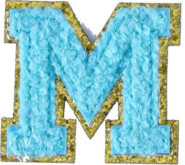 Letter M - Aqua