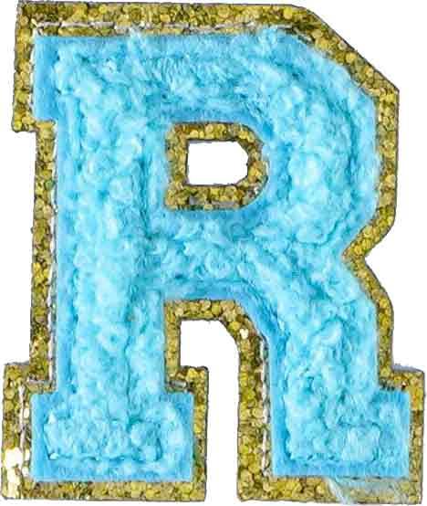 Letter R - Aqua