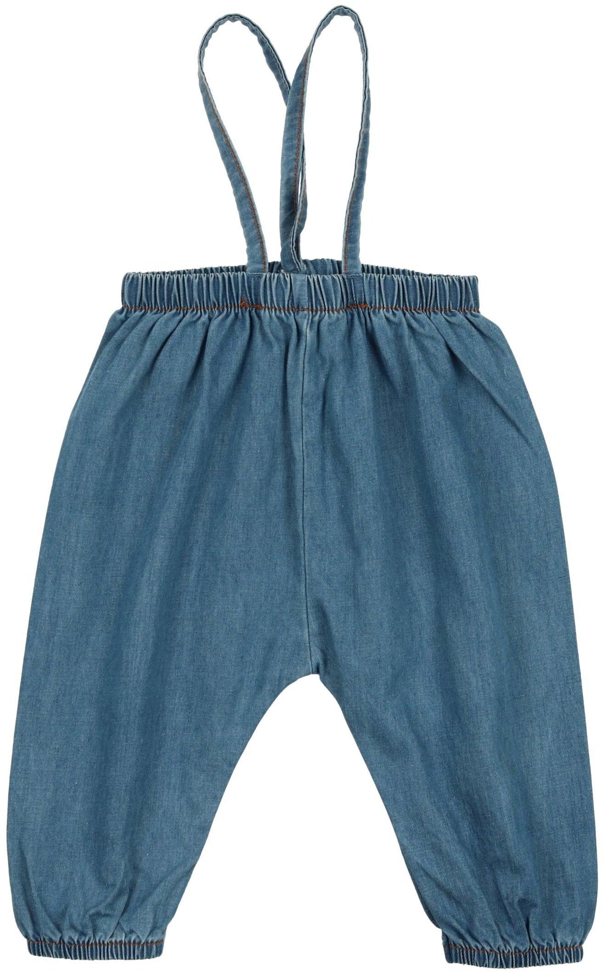 Analogie by Lil Legs Denim Tencel Collection Baby Toddler Boys Girls Bubble Suspender Pants Overall - BSP