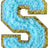 Letter S - Aqua