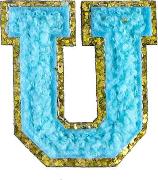 Letter U - Aqua