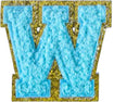 Letter W - Aqua