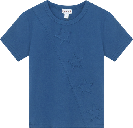 5 Stars Boys Ribbed Star Short Sleeve T-shirt - SB5CP7192