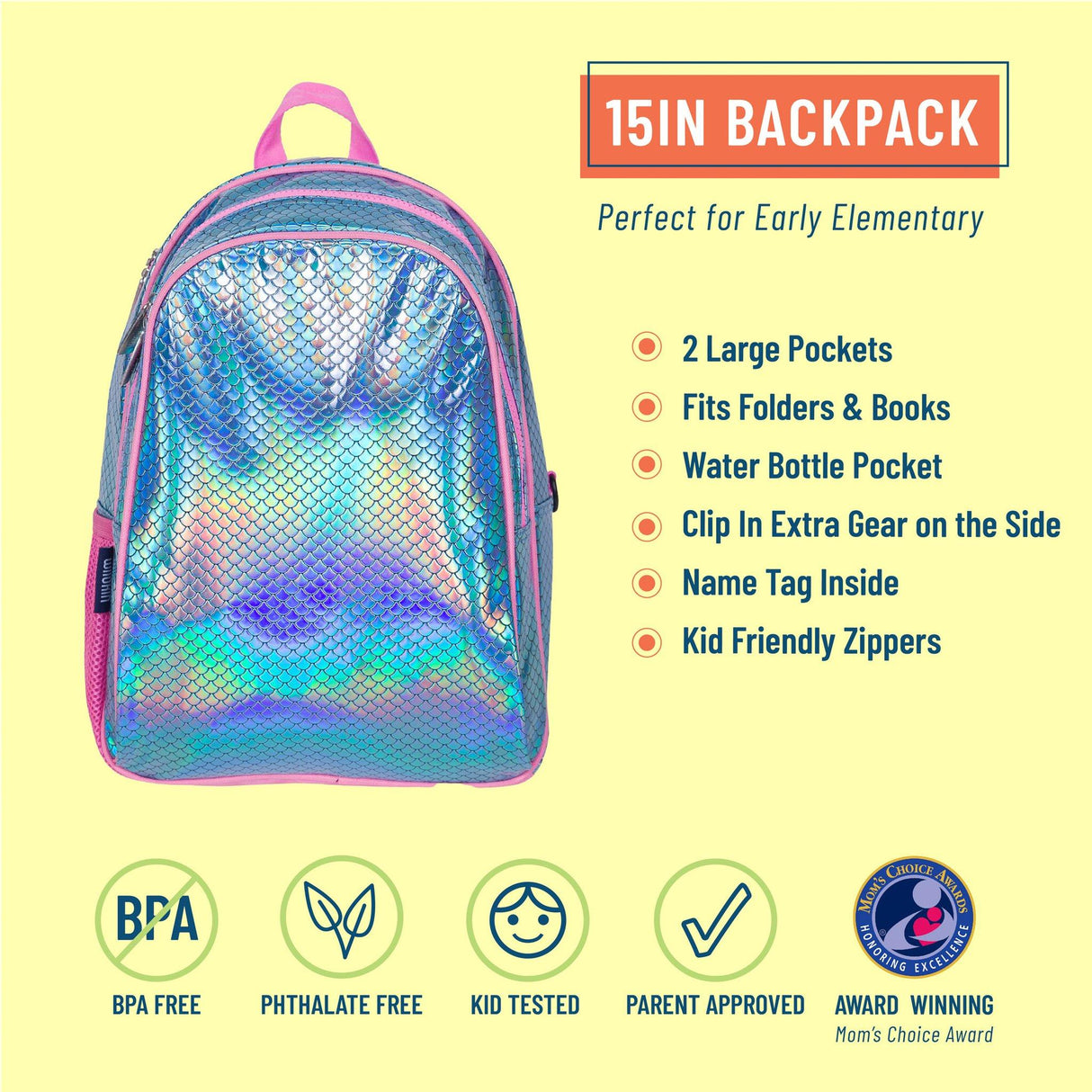 Wildkin Mermaid Scales Backpack - 14094