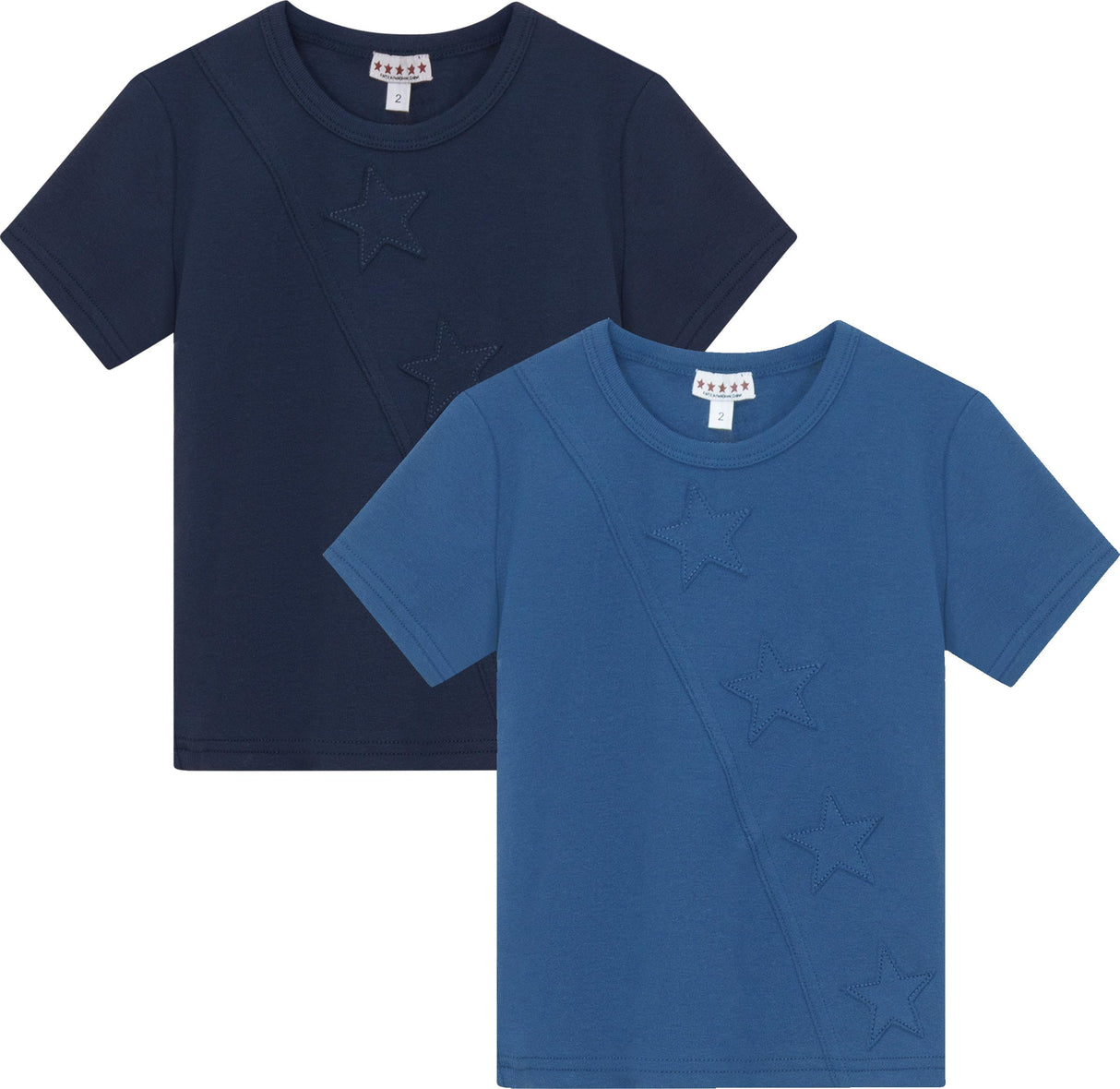 5 Stars Boys Ribbed Star Short Sleeve T-shirt - SB5CP7192