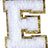 Letter E - White