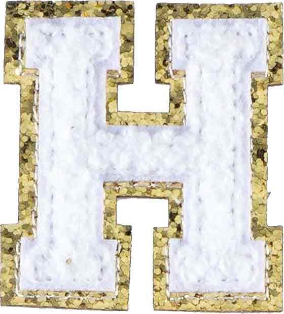 Letter H - White