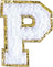 Letter P - White