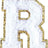 Letter R - White