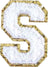 Letter S - White