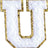 Letter U - White