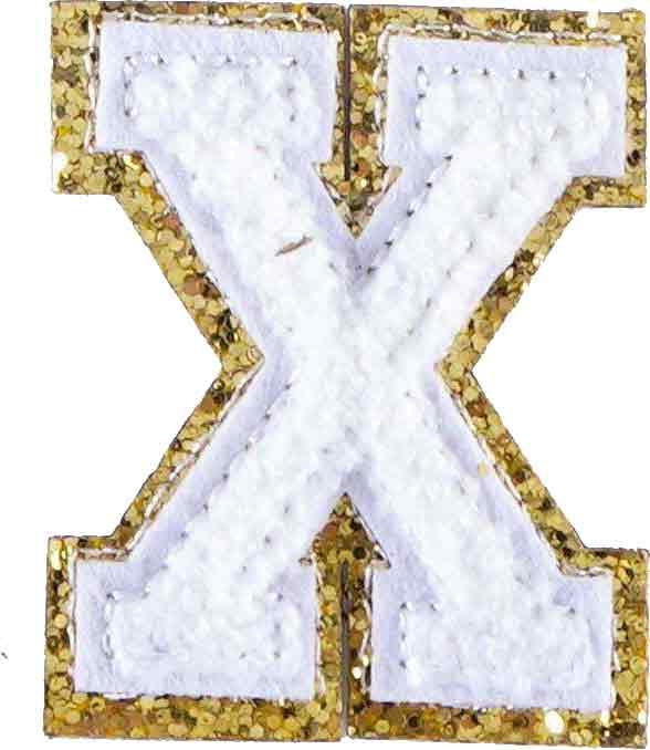 Letter X - White