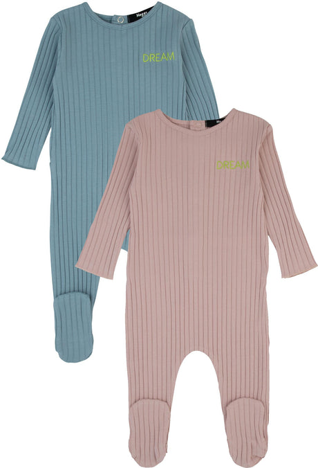 Noggi Baby Boys Girls Wide Ribbed Cotton Stretchie - 241210