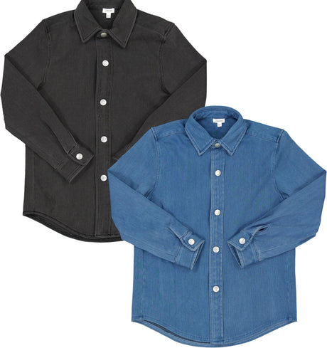 Bonjoy Boys Denim Long Sleeve Shirt - BTE002TB