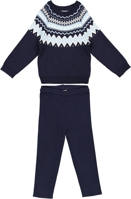 Bonjoy Baby Boys Argyle Knit Outfit - BTW016SET2