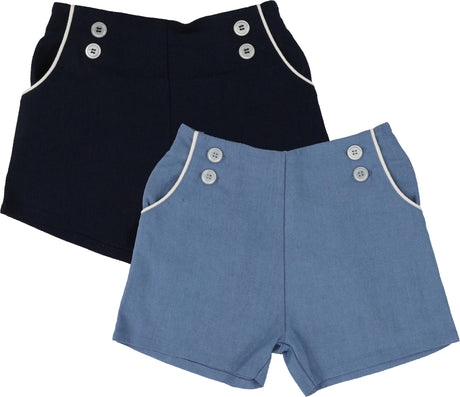 Analogie by Lil Legs Dressy Collection Boys Button Shorts - DBSH