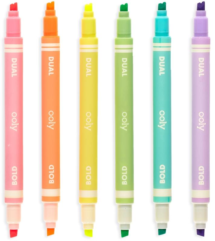 ooly Double Ended Highlighter 6 Pack - 130-078