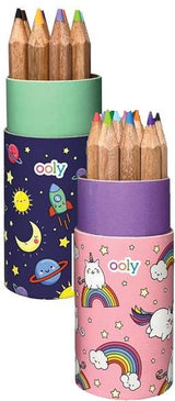 ooly Draw 'n' Doodle Mini Colored Pencils & Sharpener 12 Pack - 128-172