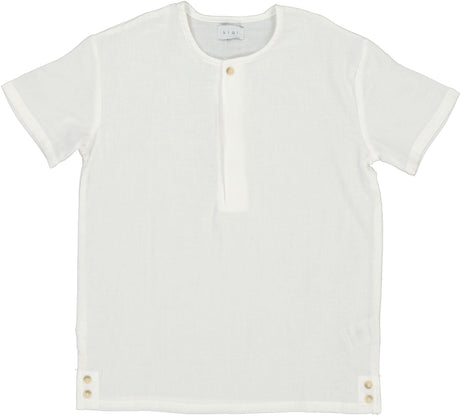 Klai Boys Textured Short Sleeve Dress Shirt - TD31134