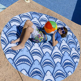 Watchitude Large Round Shark Frenzy Towel - 675