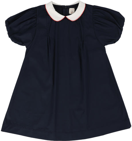 Analogie by Lil Legs Popelin Collection Girls Puff Sleeve Short Sleeve Dress - PPSDS